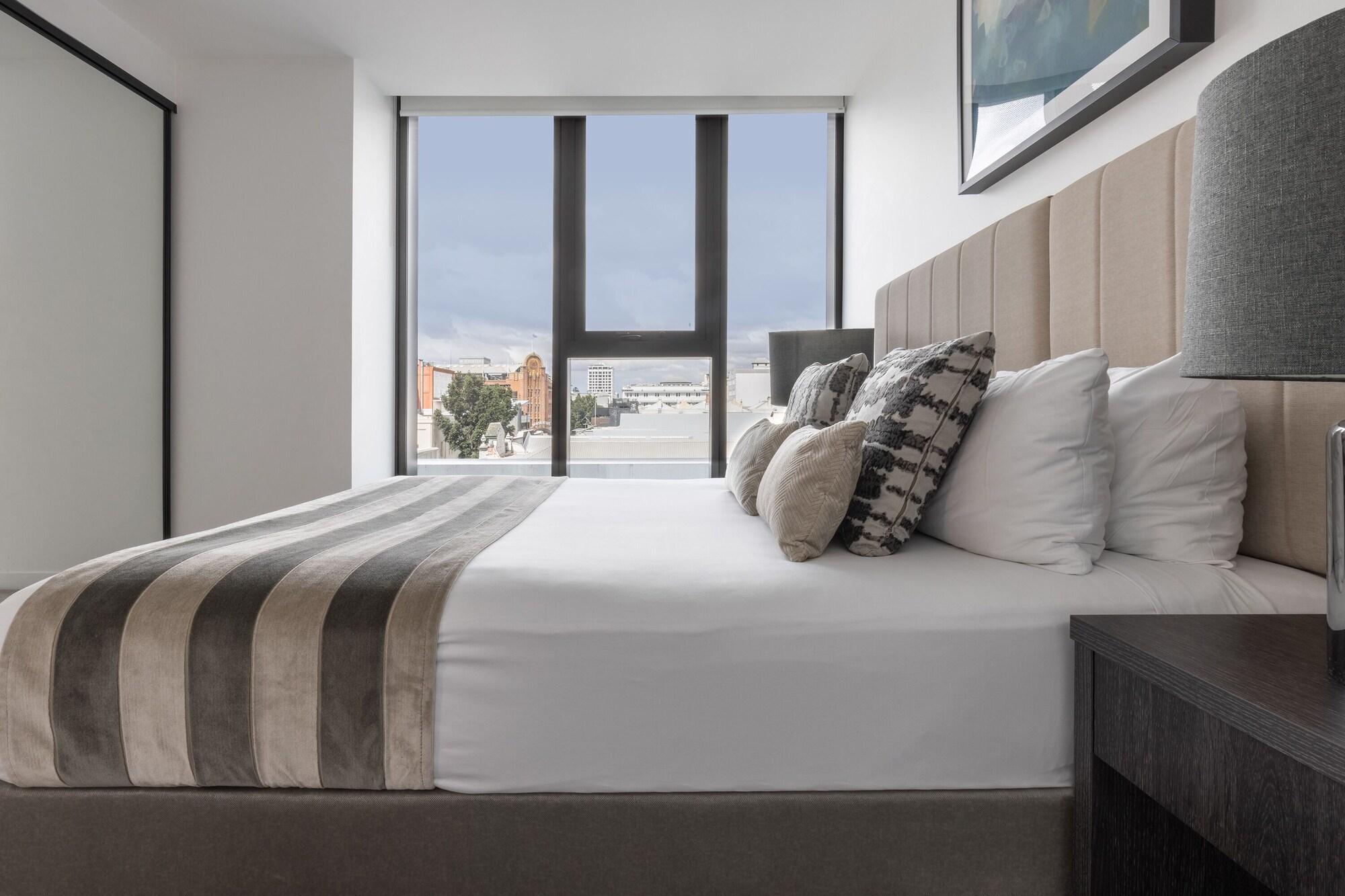 Fv By Peppers Aparthotel Brisbane Bagian luar foto A bedroom at the hotel